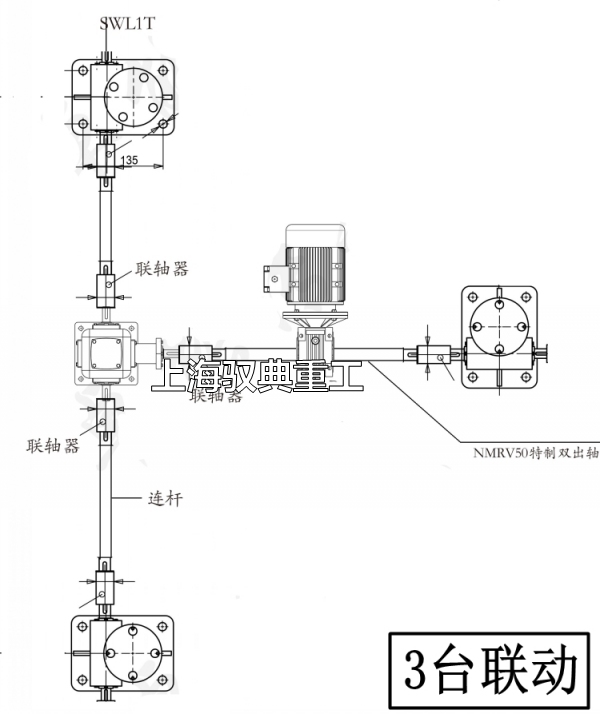 絲桿升降機平臺三臺聯(lián)動