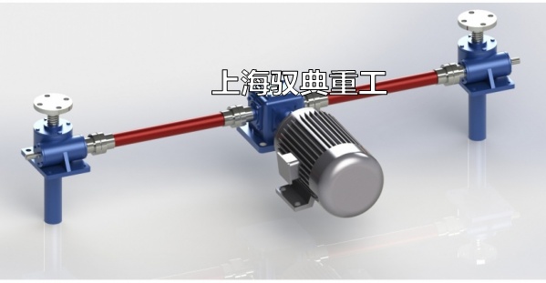 SWL絲桿升降機(jī)平臺(tái)，兩臺(tái)聯(lián)動(dòng)布局圖2